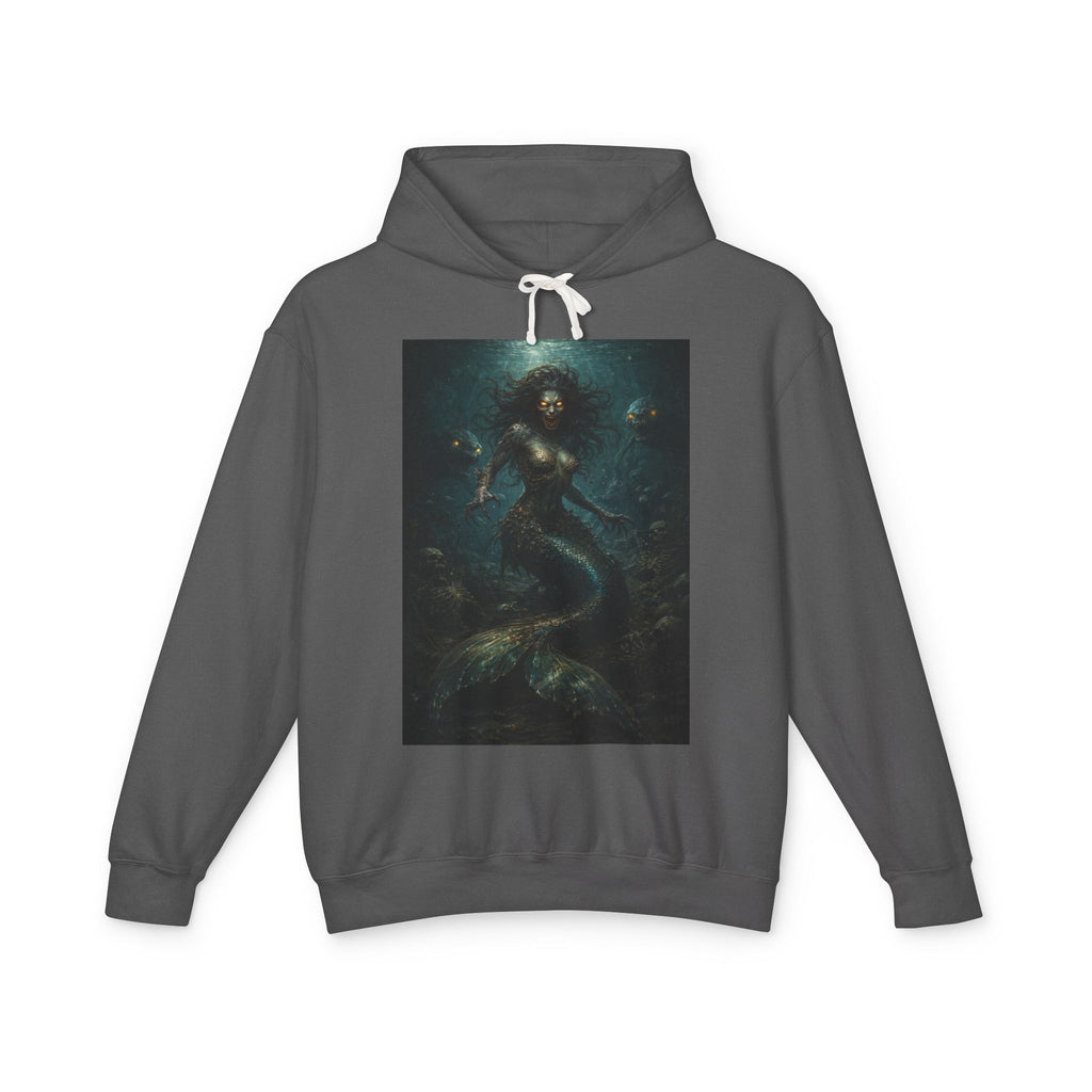 Mermaid Abyss Hoodie — Dark Ocean Fantasy Graphic Sweatshirt