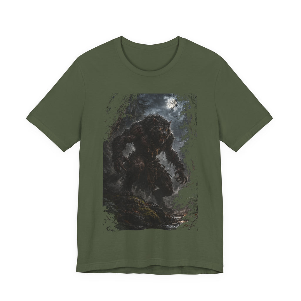 Were wolf in Dark Forest -A Mythocal Monster from the past! Graphic Tee