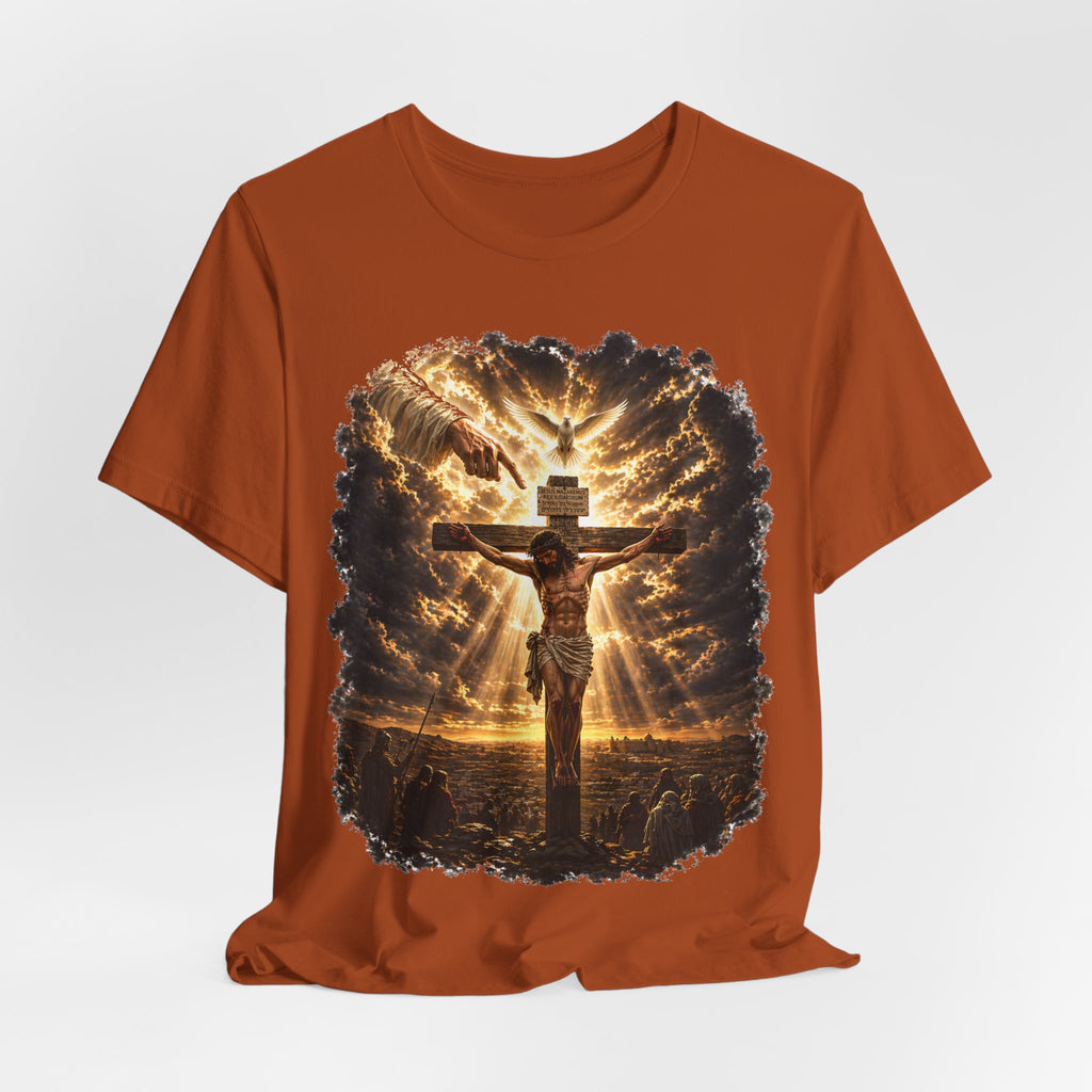 Crucifixion Sunrise T-Shirt — Jesus on the Cross Spiritual Faith Tee