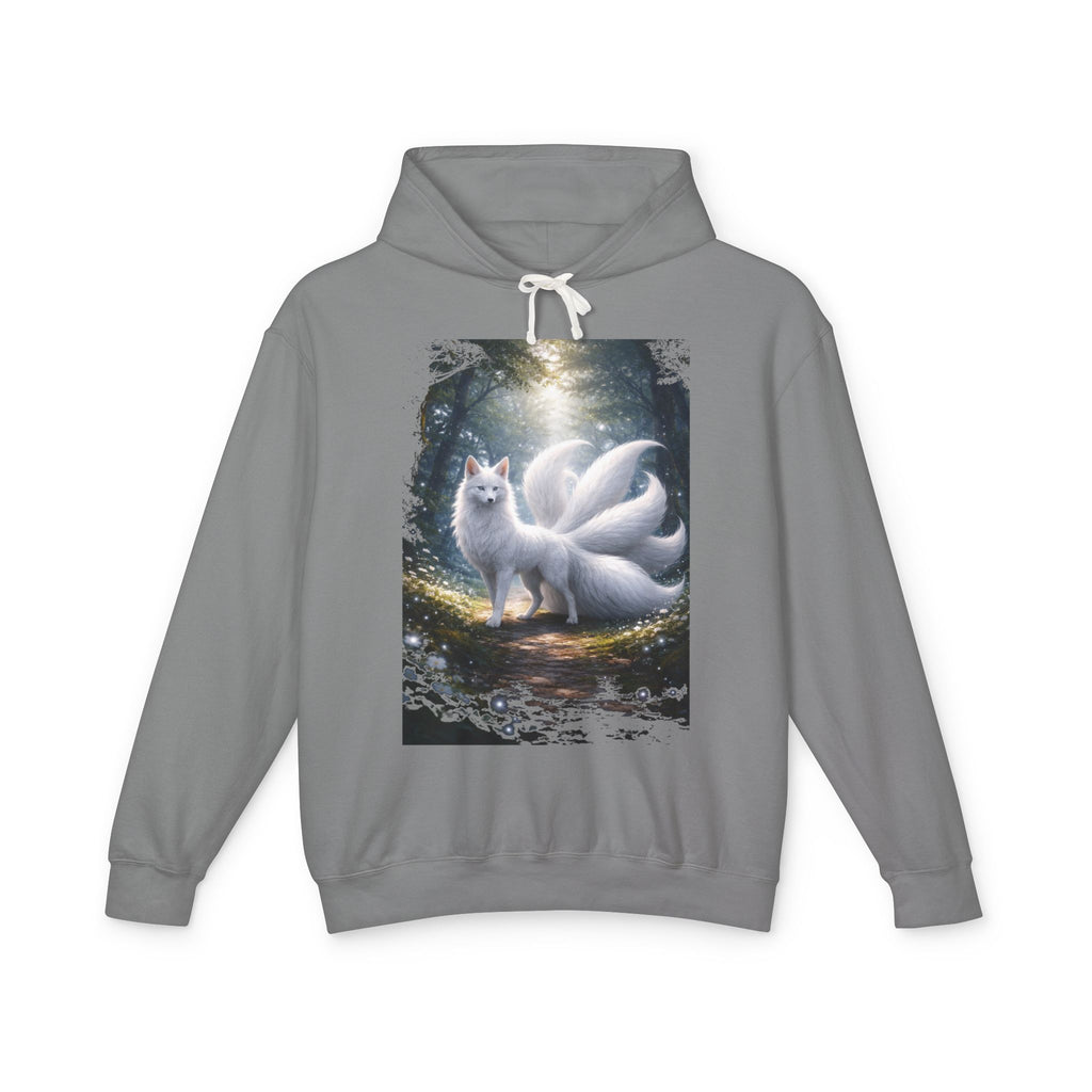 Kitsune Forest Hoodie — Mystical Nine-Tailed Fox Sweatshirt