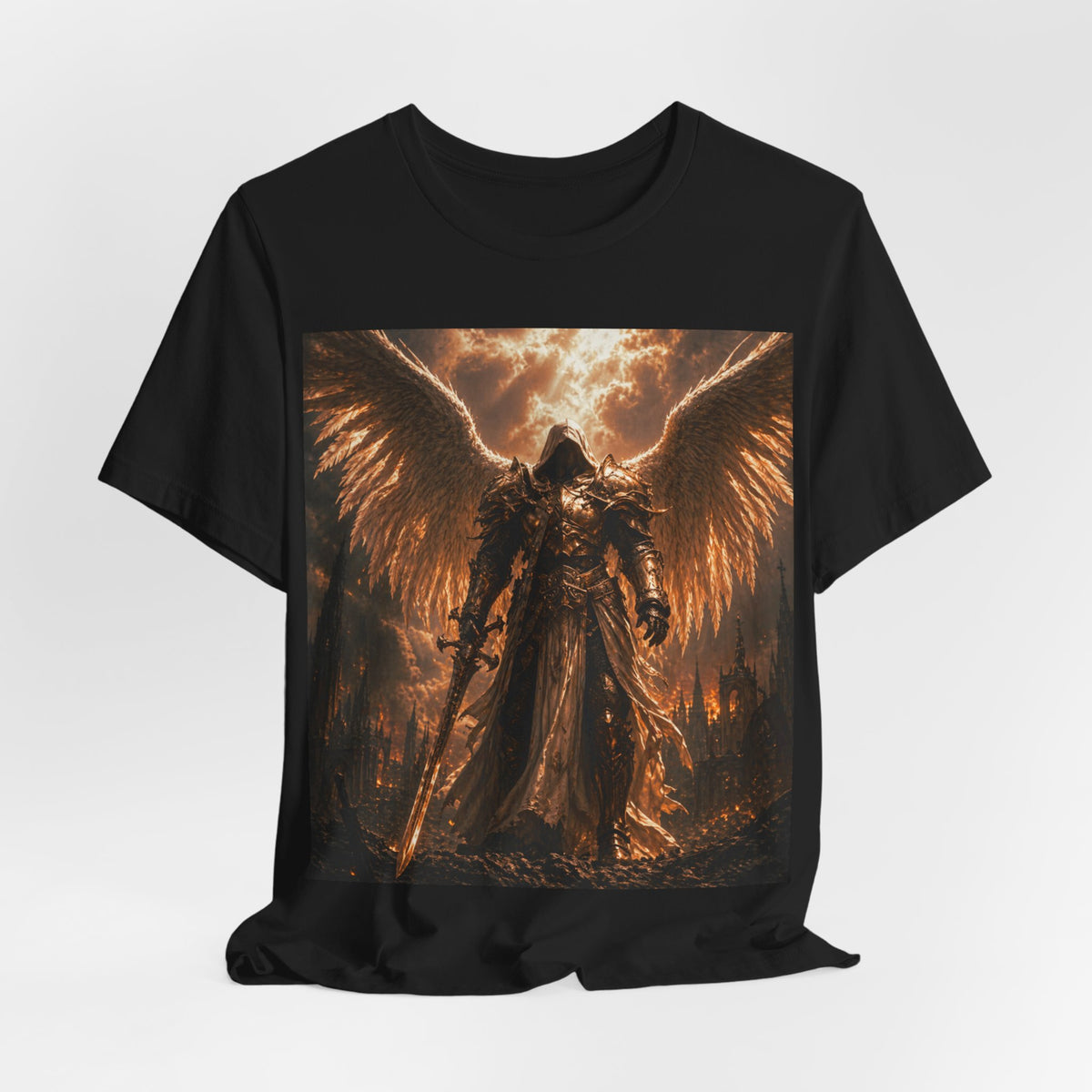 Guaredain Angle -Unisex Jersey Short Sleeve Tee -Warrior of God