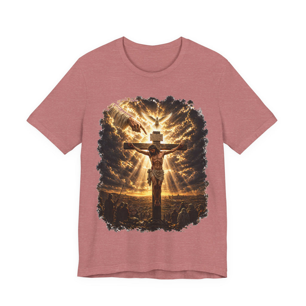 Crucifixion Sunrise T-Shirt — Jesus on the Cross Spiritual Faith Tee