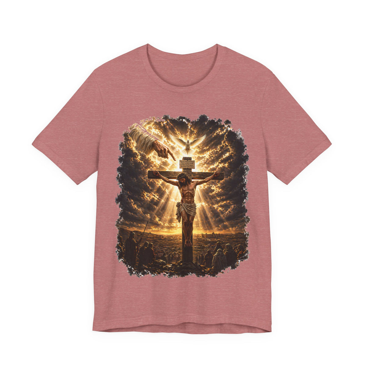 Crucifixion Sunrise T-Shirt — Jesus on the Cross Spiritual Faith Tee