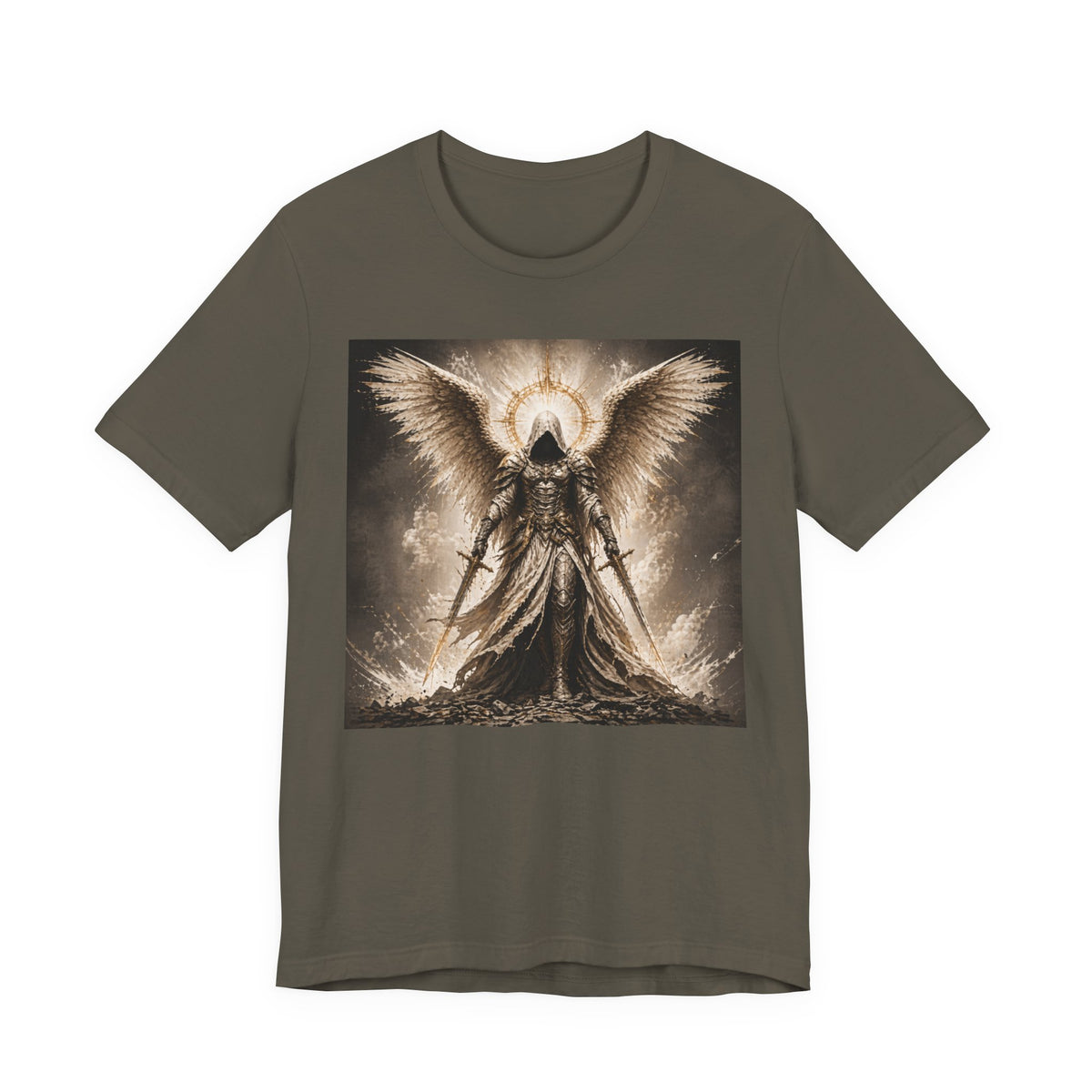 Angel Warrior T-Shirt — Gothic Archangel Graphic Tee