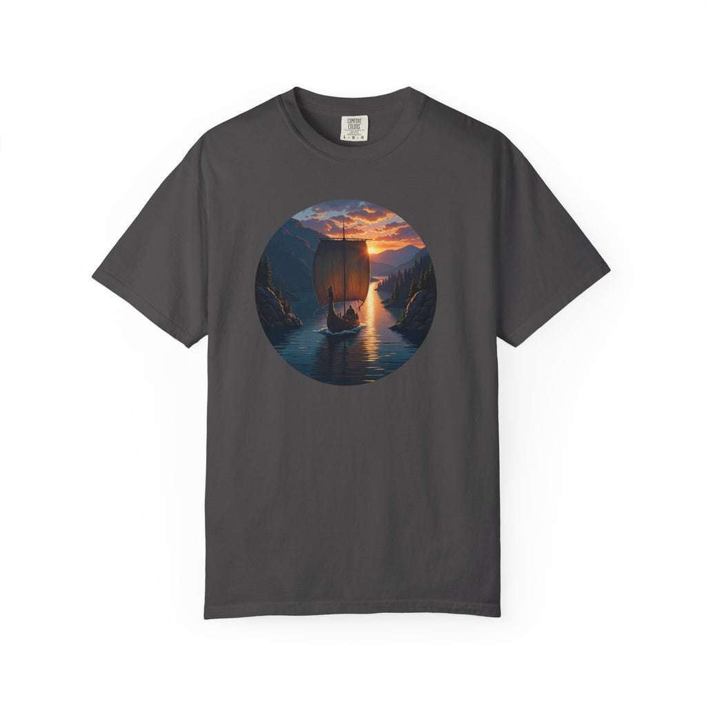 Viking Ship Garment-Dyed T-shirt