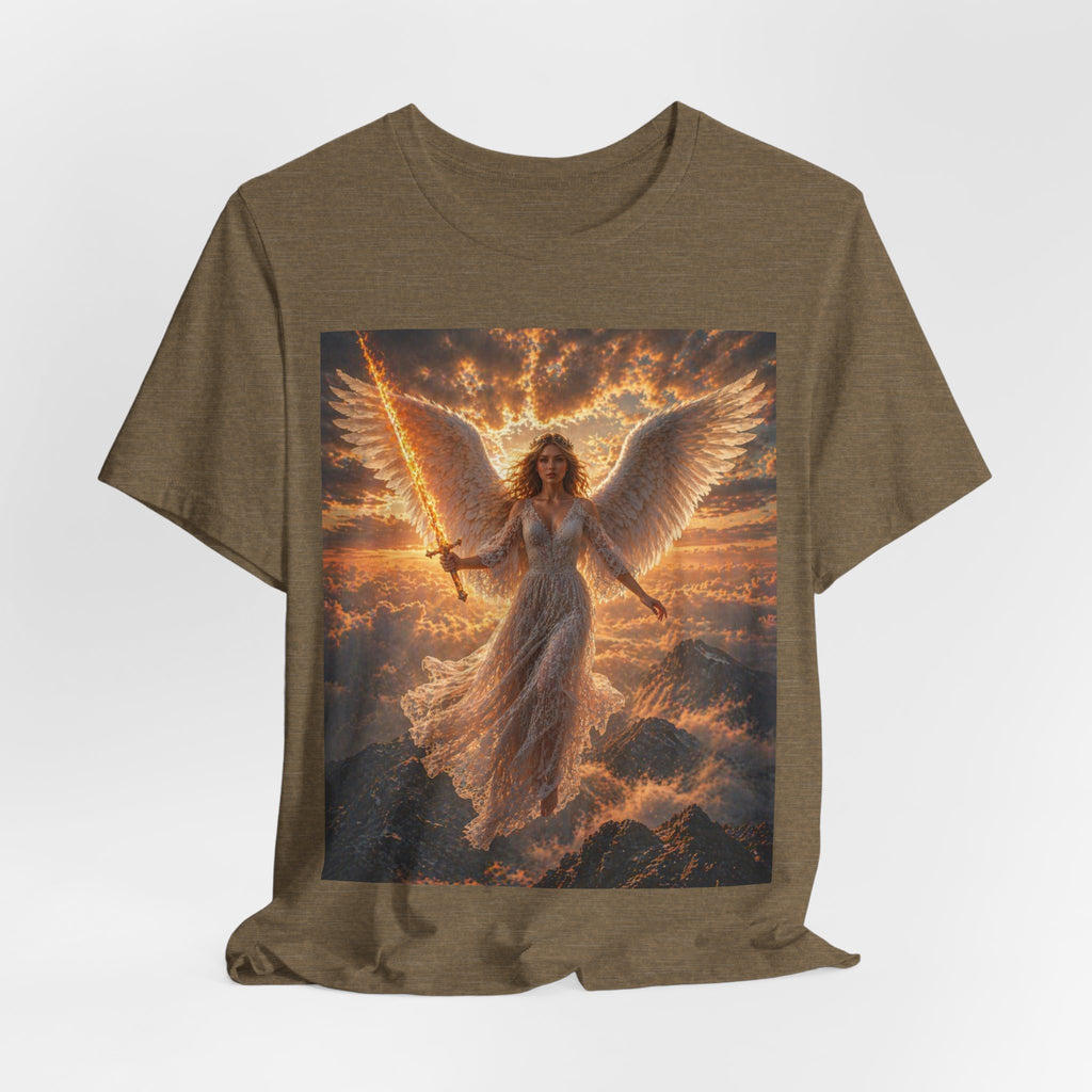 Angel Warrior Tee — Radiant Guardian Wings Graphic T-Shirt