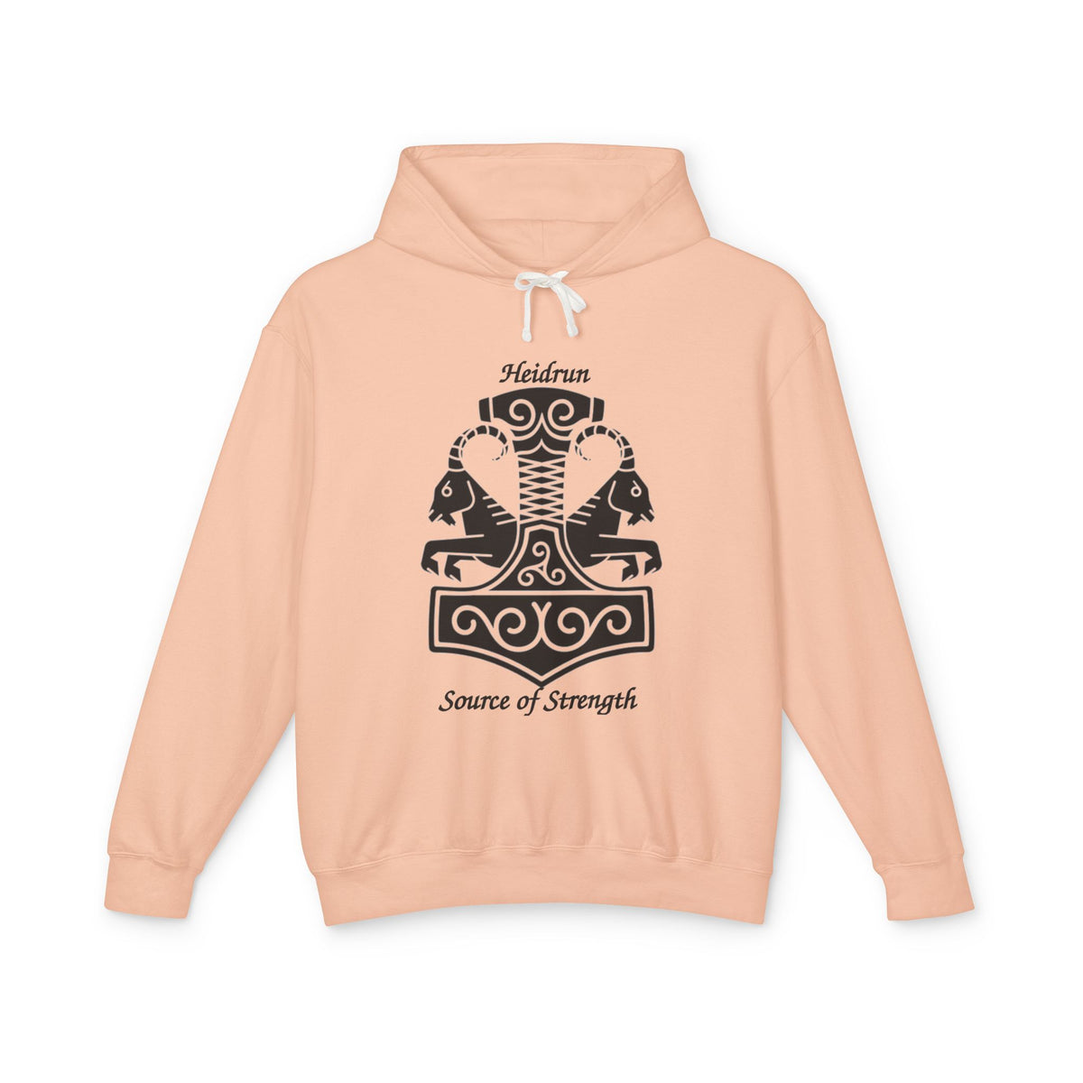 Heidrun 'Source of Strength' Viking Mjolnir Hoodie