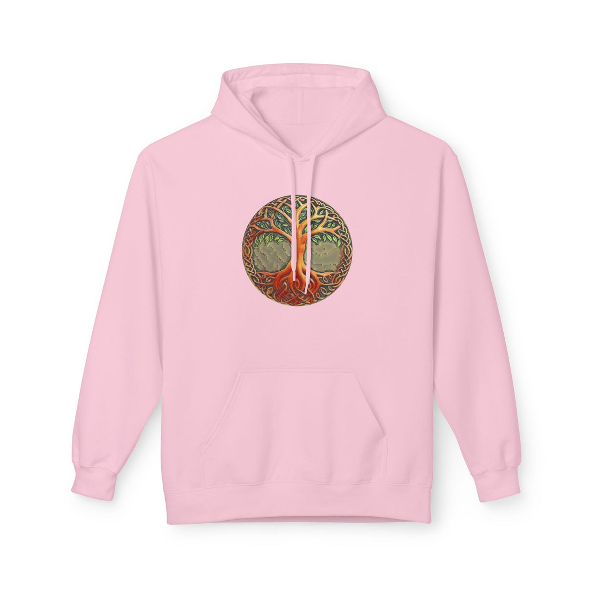 Yggdrasil Tree of Life Cotton Hoodie — Vintage Botanical Forest Graphic