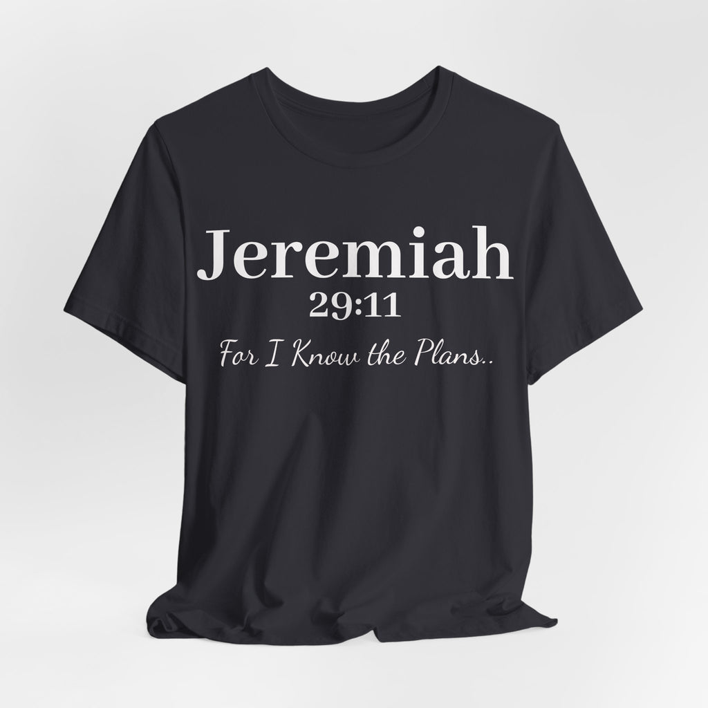 Jeremiah 29:11 Inspirational Bible Verse T‑Shirt — Faith Christian Tee