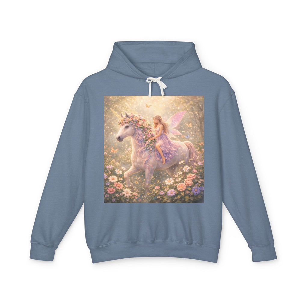 Fairy & Unicorn Hoodie — Whimsical Pastel Fantasy Pullover