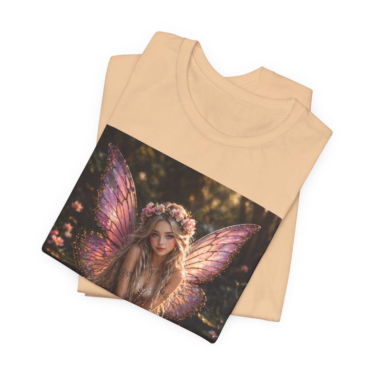 Fairy Lotus T-Shirt — Enchanted Winged Fairy Graphic Tee