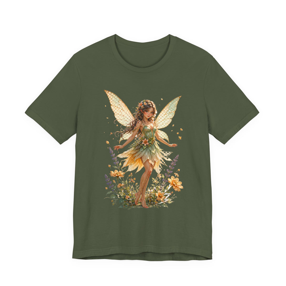 Fairy Garden T-Shirt — Vintage Floral Fairy Illustration Tee