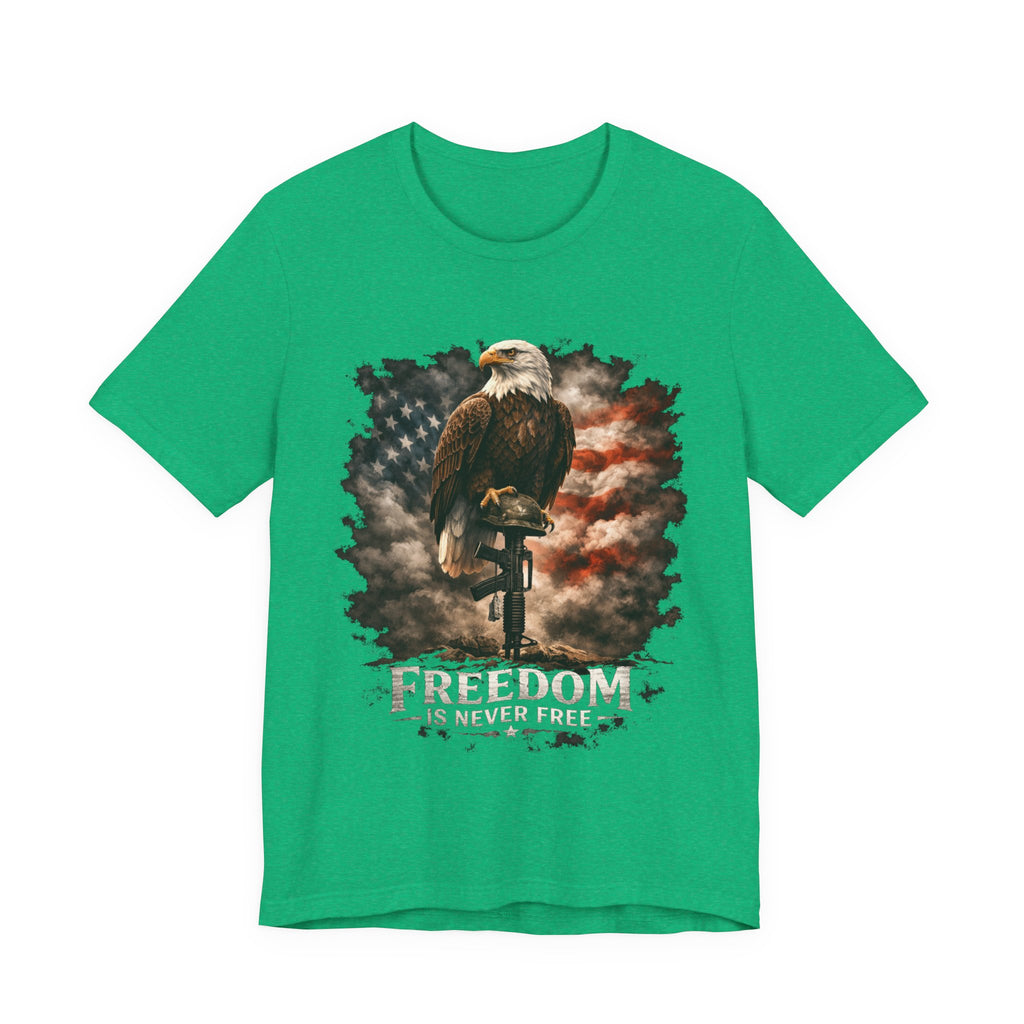 Freedom Is Never Free Eagle T‑Shirt — Patriotic American Flag Tee