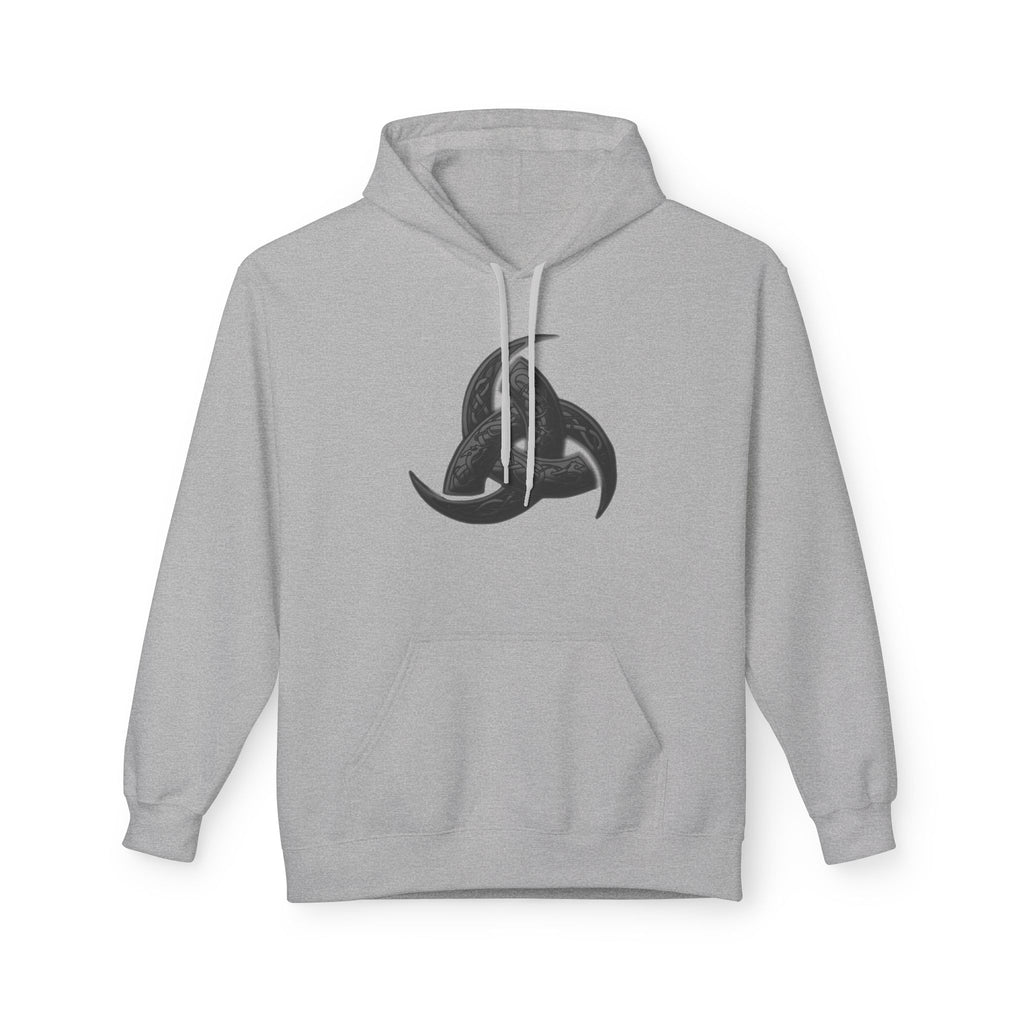 The Triple Horn of Odin is a Viking symbol  Fleece Hoodie