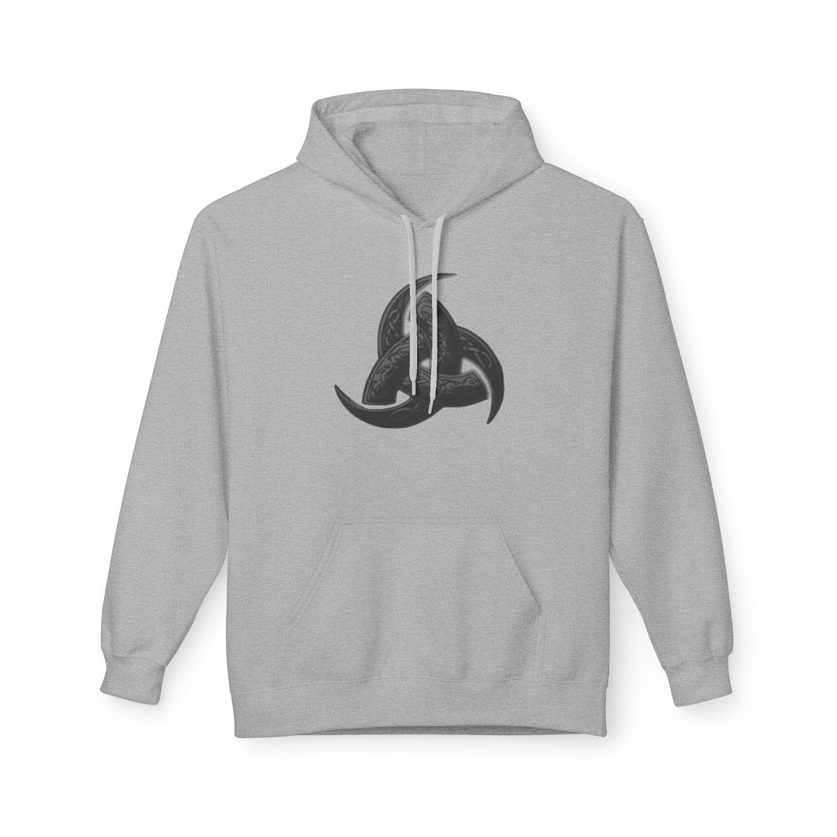 The Triple Horn of Odin is a Viking symbol  Fleece Hoodie