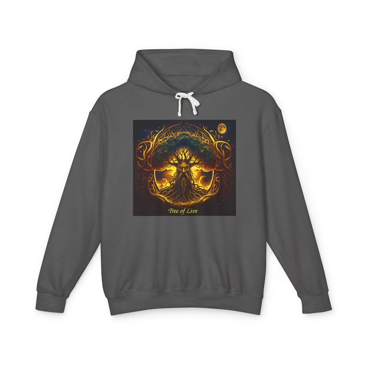 Tree of Life Hoodie — Golden Mythic Nature Pullover