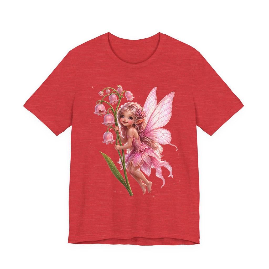 Pink Lily Fairy T-Shirt — Cute Floral Fairytee for Kids & Adults