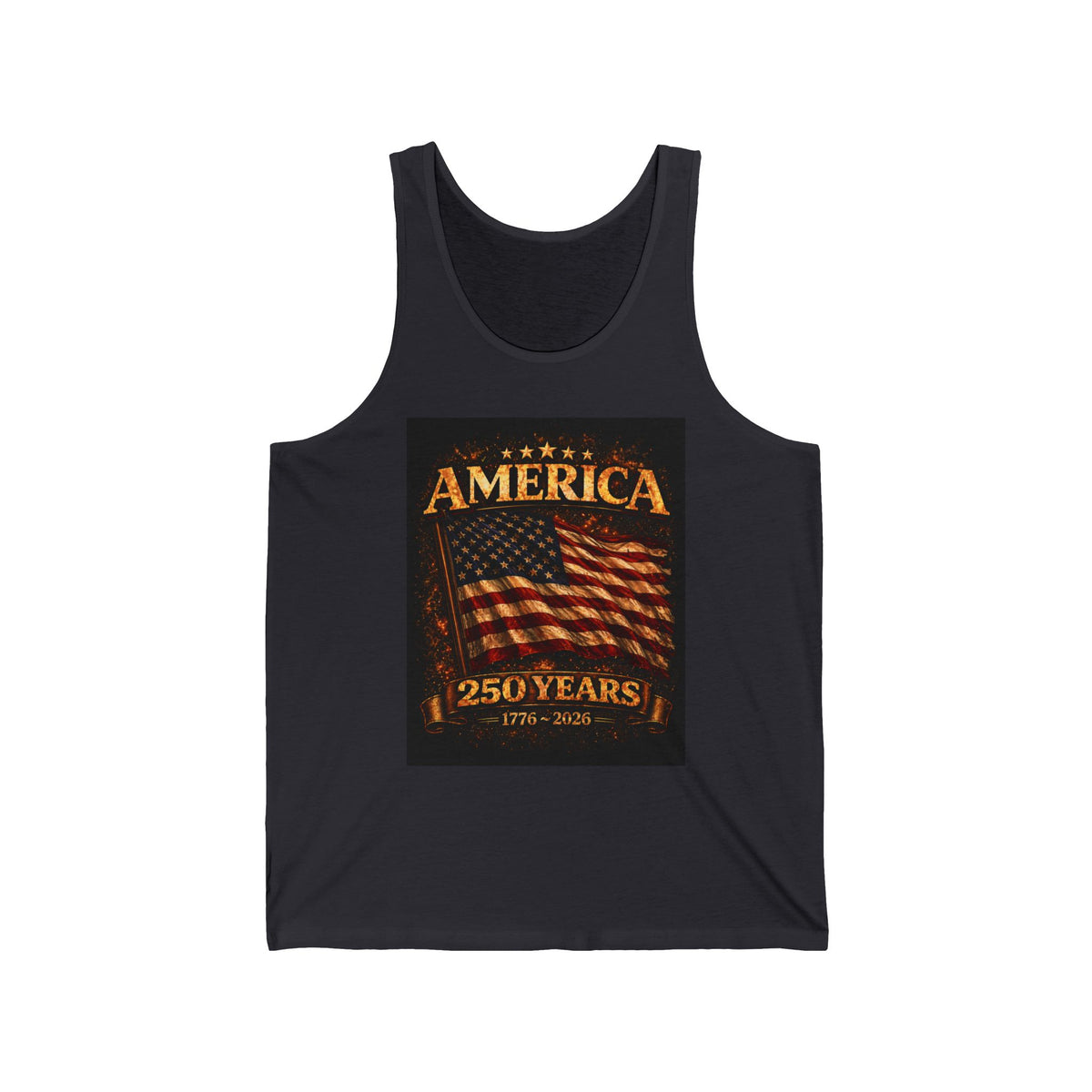 America 250 Years Flag Tank Top — 1776–2026 Patriotic Fourth of July Tank