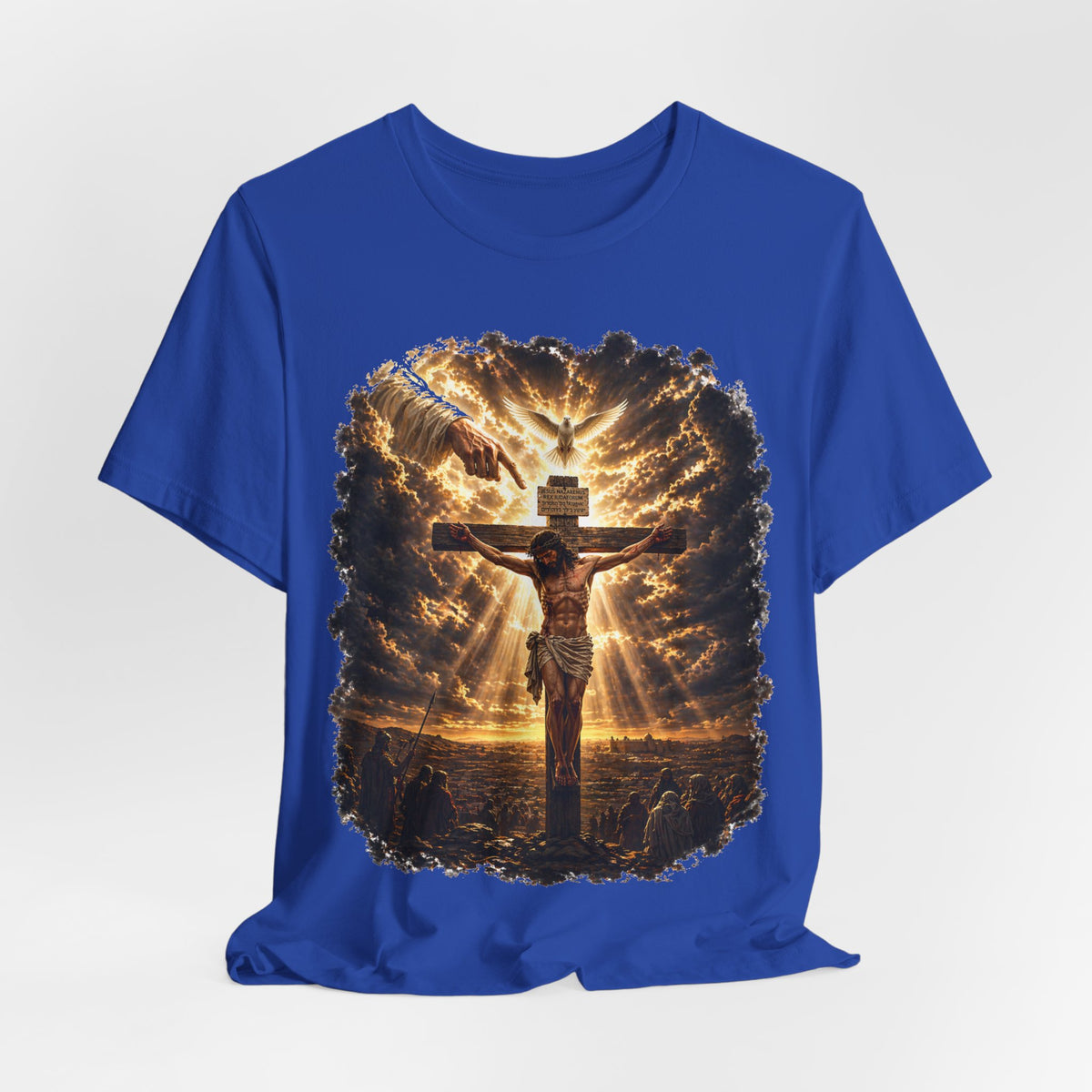 Crucifixion Sunrise T-Shirt — Jesus on the Cross Spiritual Faith Tee