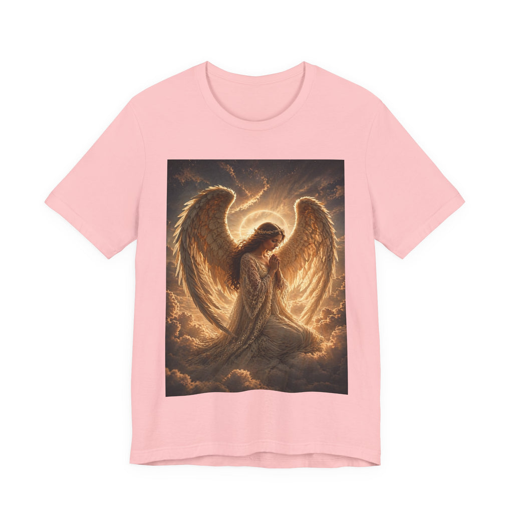 Angel Wings T-Shirt — Golden Seraph Prayer Tee