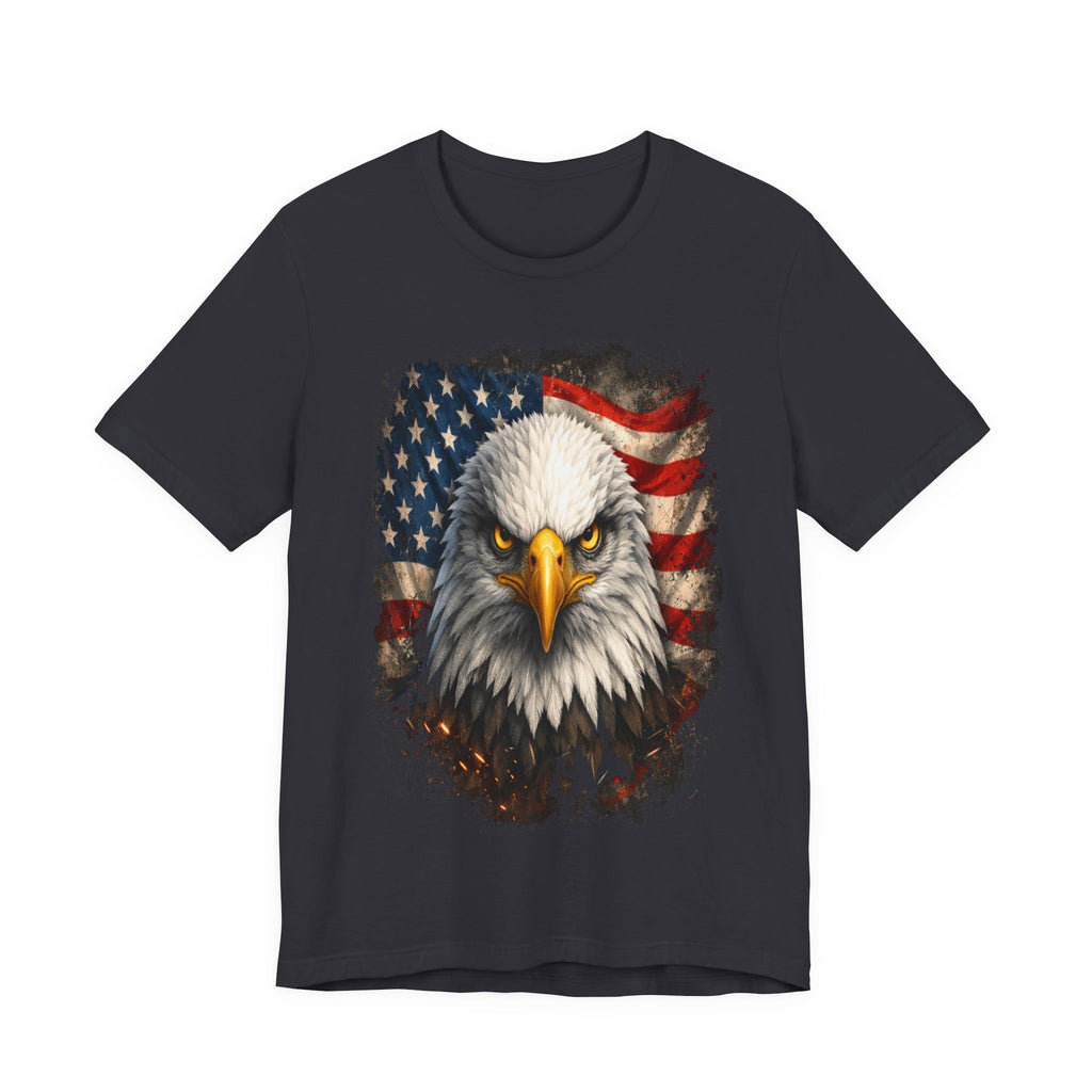 American Bald Eagle T‑Shirt — Patriotic Flag Graphic Tee