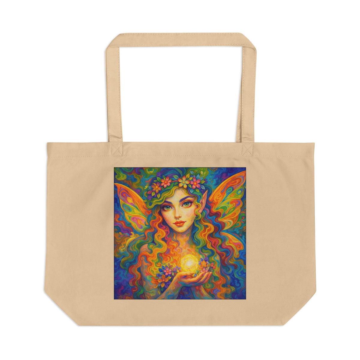 Mystic Fairy Tote Bag – Colorful Boho Goddess Art Eco Tote