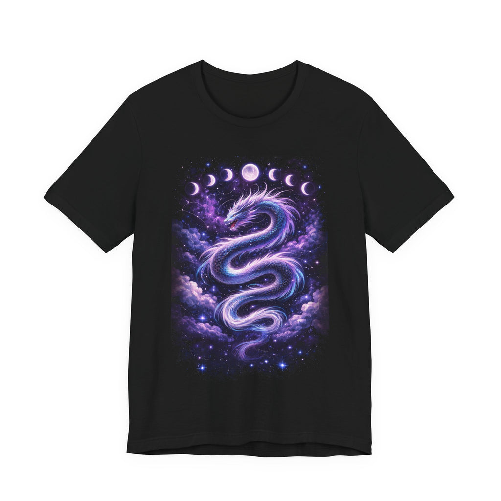 Mystic Moon Dragon T-Shirt — Cosmic Lunar Phases Tee