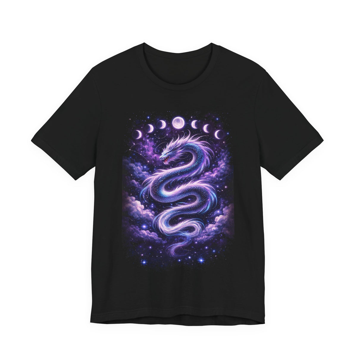 Mystic Moon Dragon T-Shirt — Cosmic Lunar Phases Tee