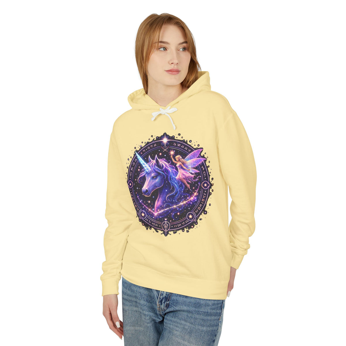 Unicorn Mandala Hoodie — Magical Celestial Unicorn Graphic Sweatshirt