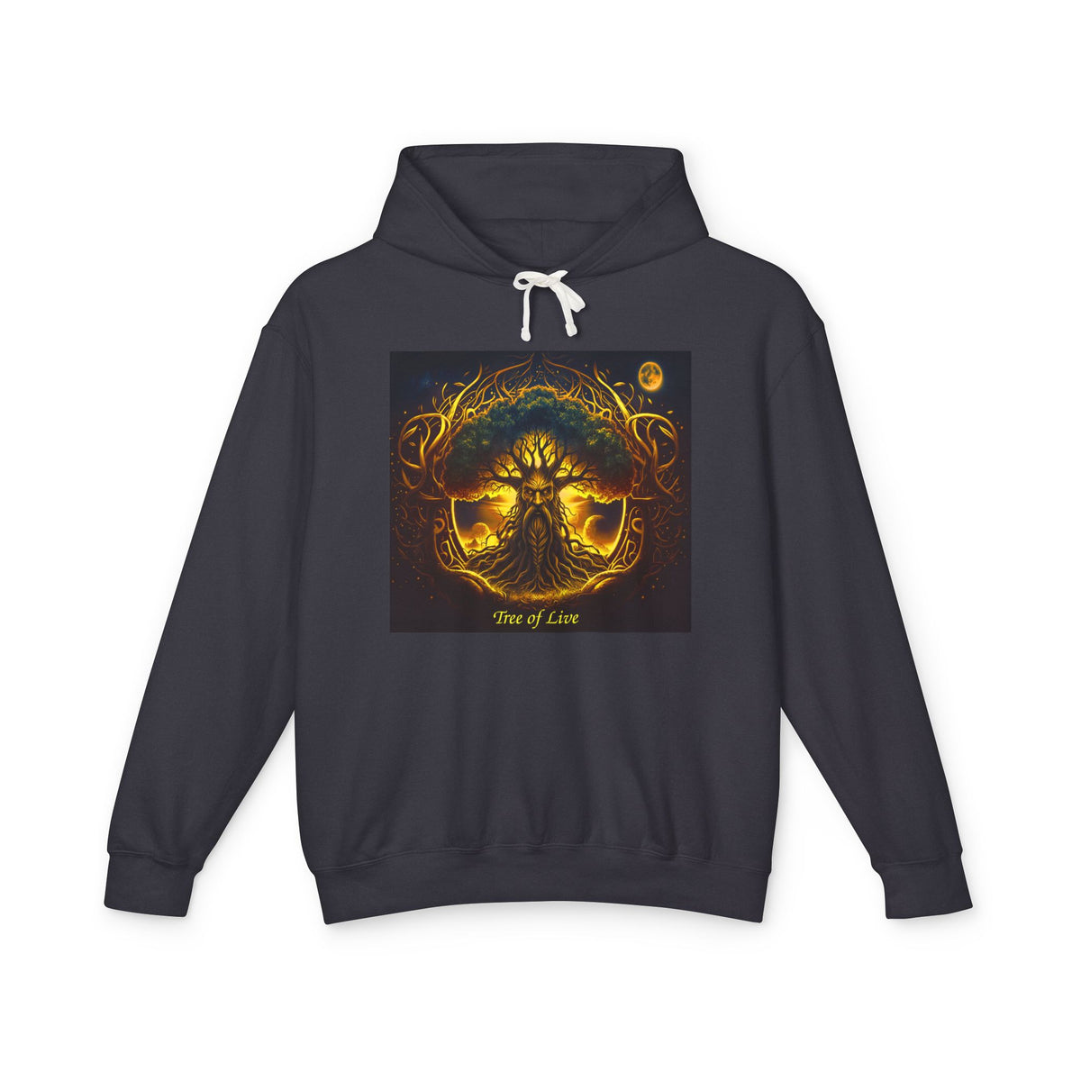 Tree of Life Hoodie — Golden Mythic Nature Pullover