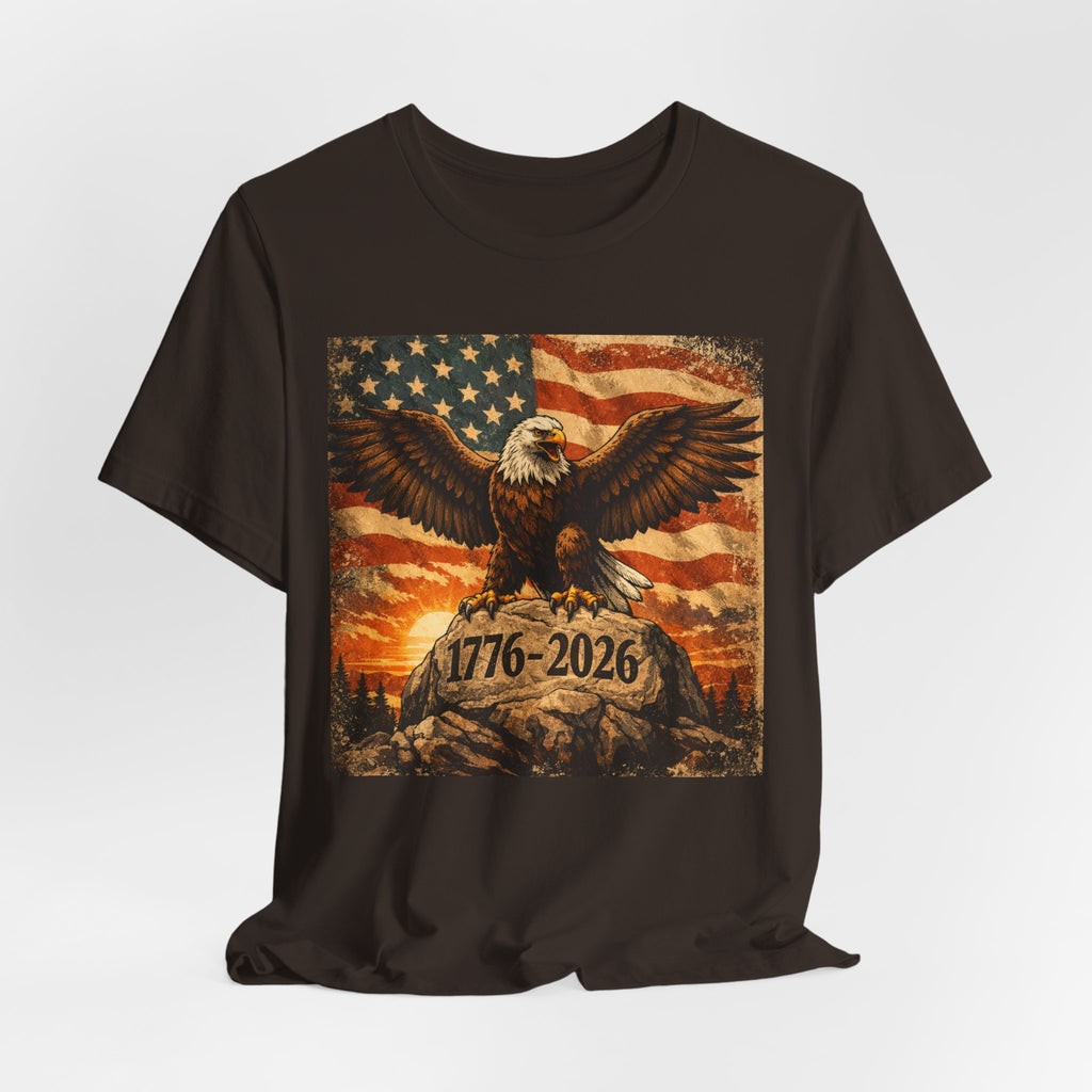 Patriotic Eagle Tee — 1776-2026 American Flag Graphic T-Shirt