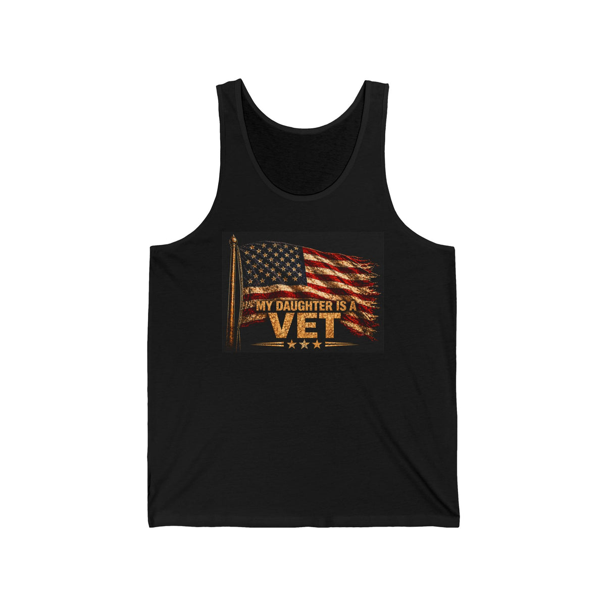 Tank Top - "My Daughter is a Vet" American Flag Veterans Pride Tank
