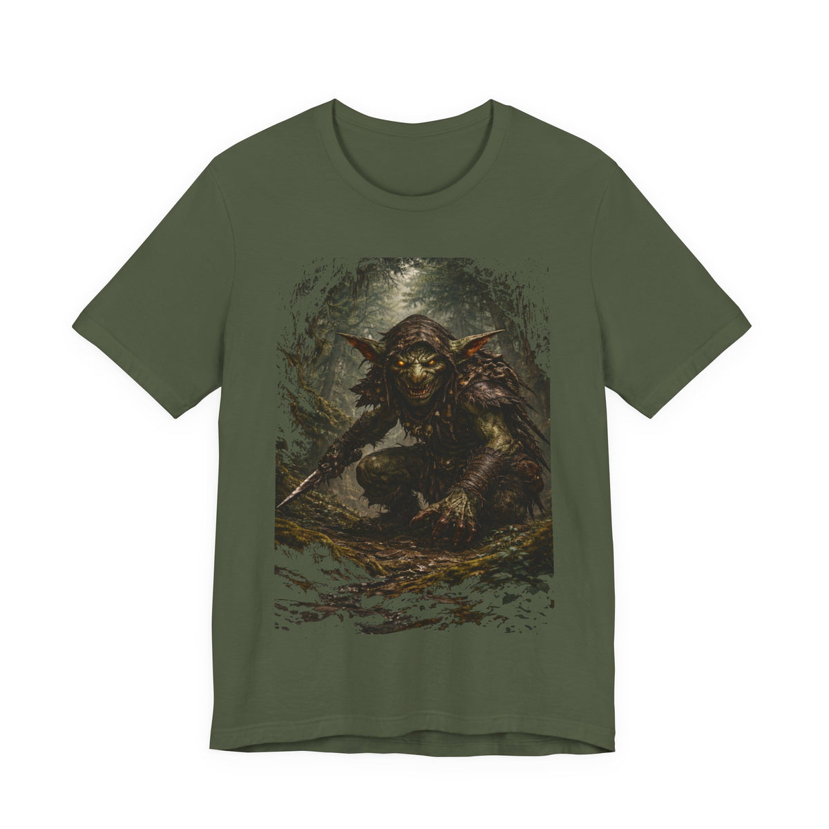 Goblin Warrior Graphic Tee — Dark Fantasy Monster T‑Shirt