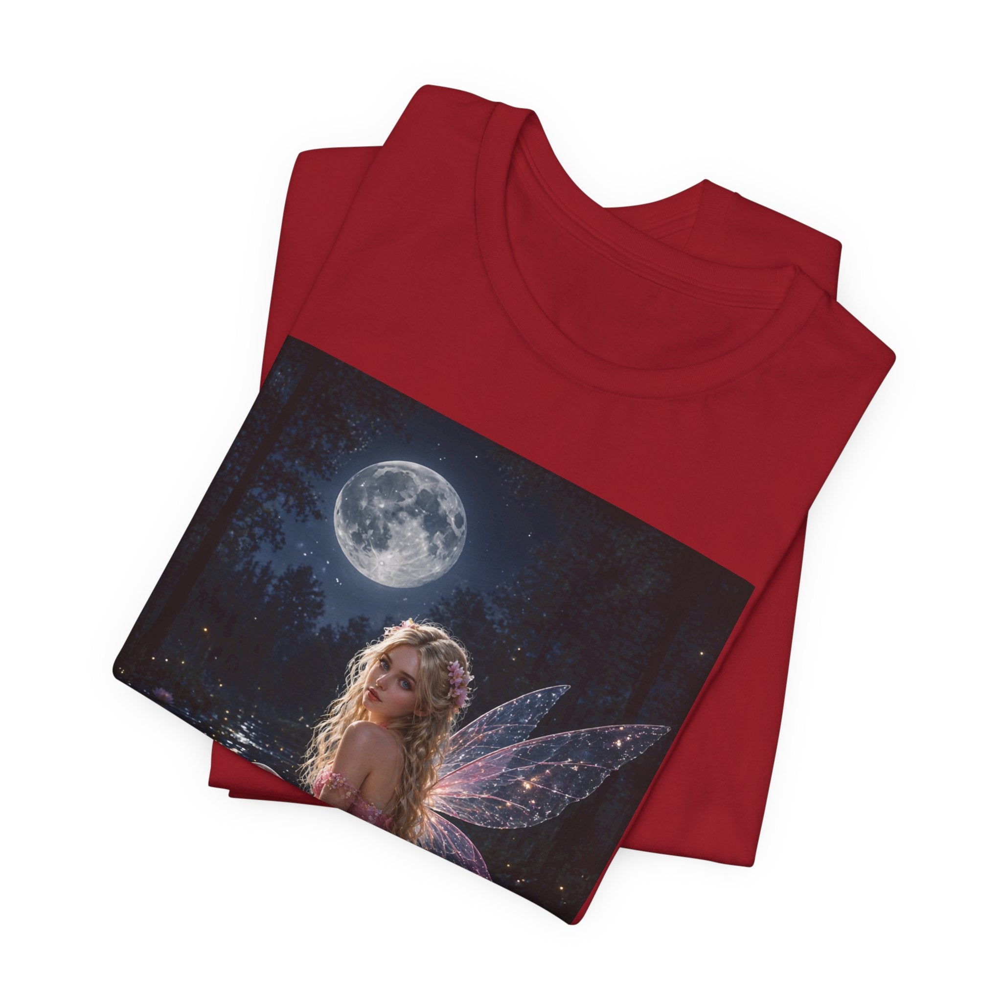 Moonlit Fairy T‑Shirt — Ethereal Lotus Fairy Graphic Tee