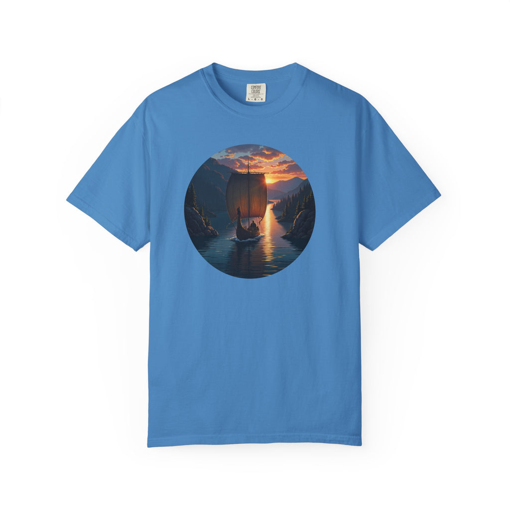 Viking Ship Garment-Dyed T-shirt