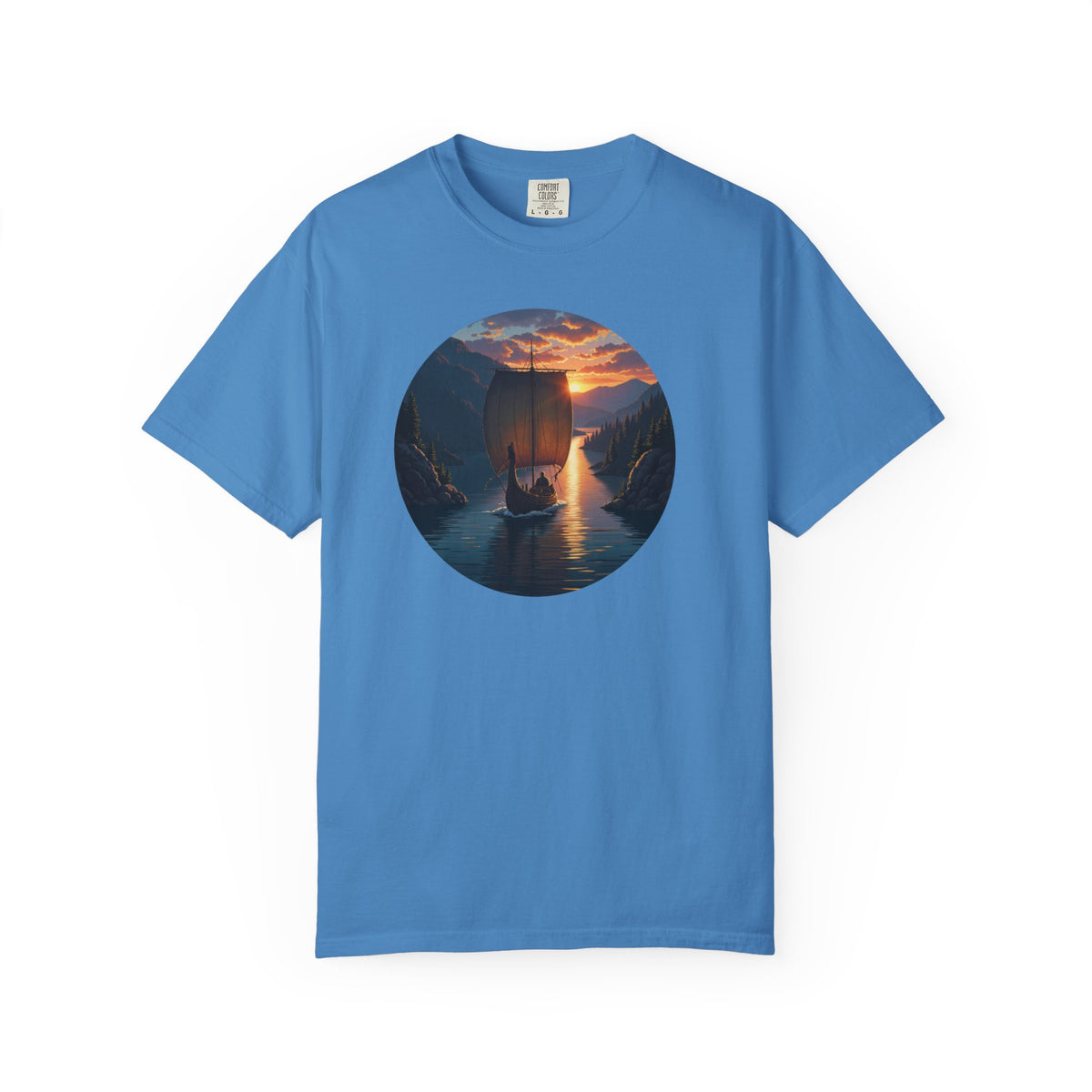 Viking Ship Garment-Dyed T-shirt
