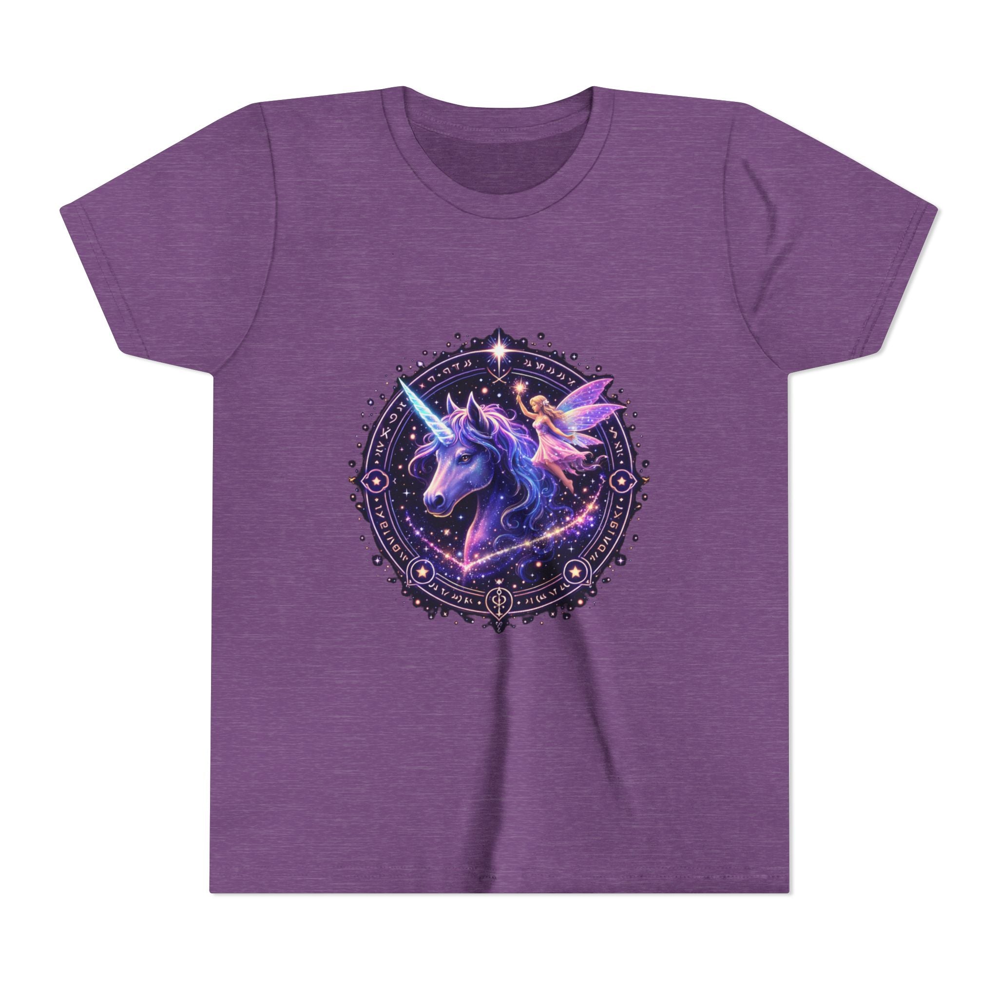 Youth Unicorn Tee — Magical Purple Galaxy Unicorn Graphic Shirt
