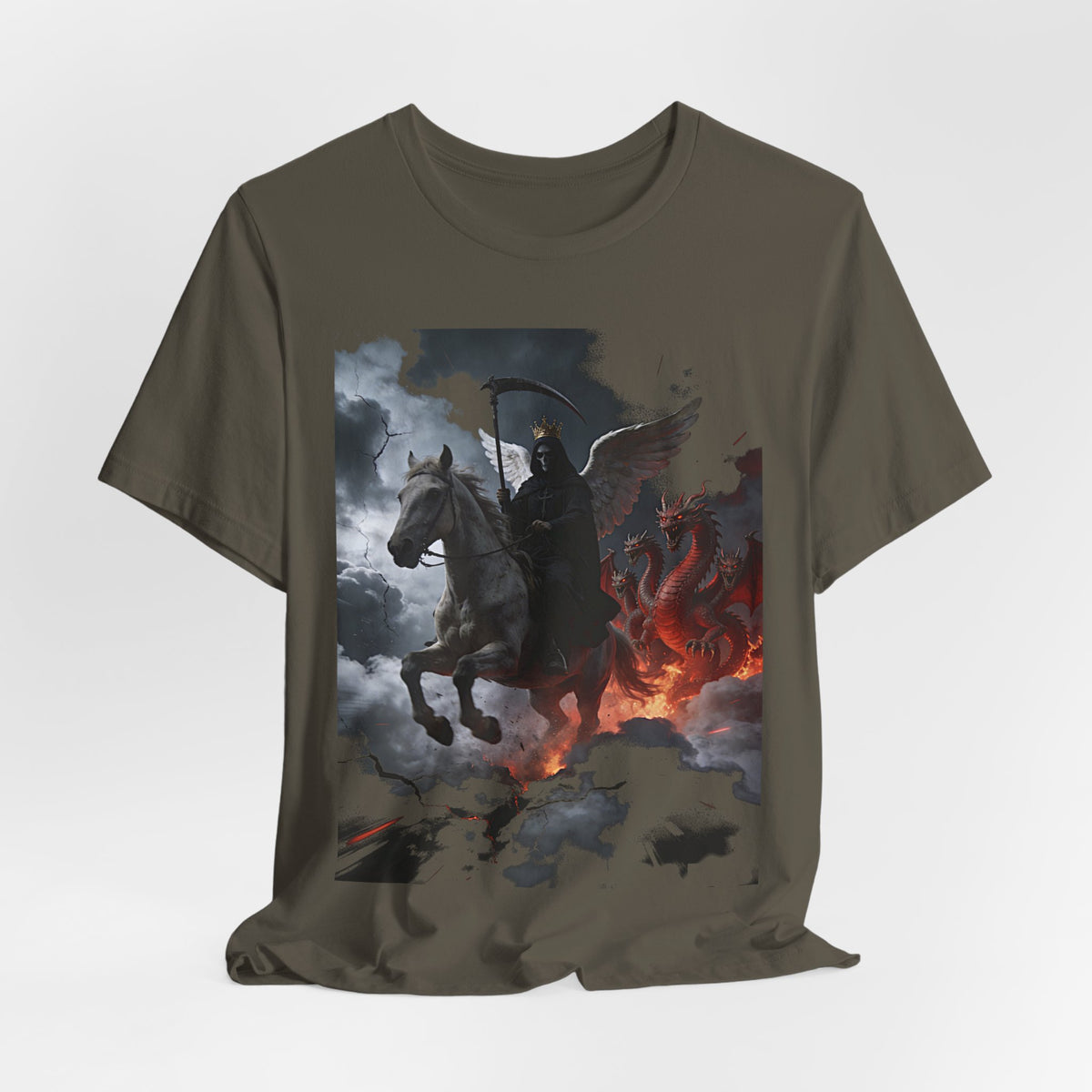 The Pale horse from Revelation 6:7-8-End of Times- Graphic T-Shirt
