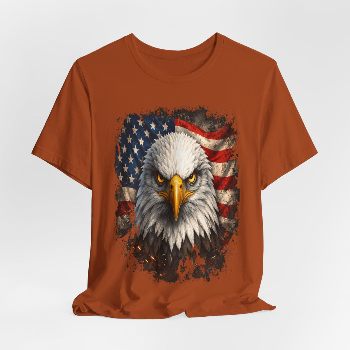 American Bald Eagle T‑Shirt — Patriotic Flag Graphic Tee