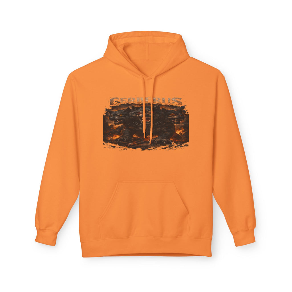 Gerberus Mythic Dog Hoodie — Fiery Cerberus Graphic Sweatshirt