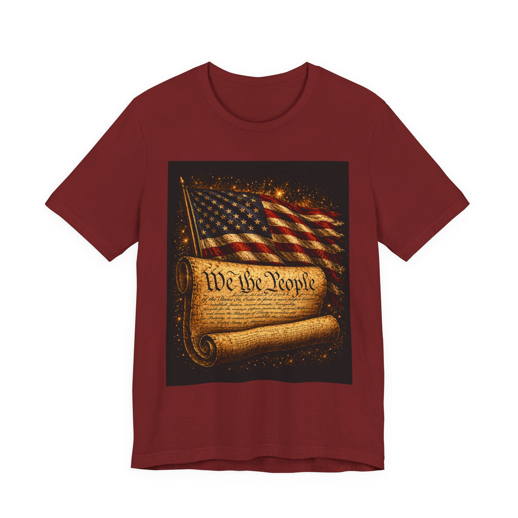 Patriotic "We the People" Constitution T-Shirt — American Flag Independence Day Tee