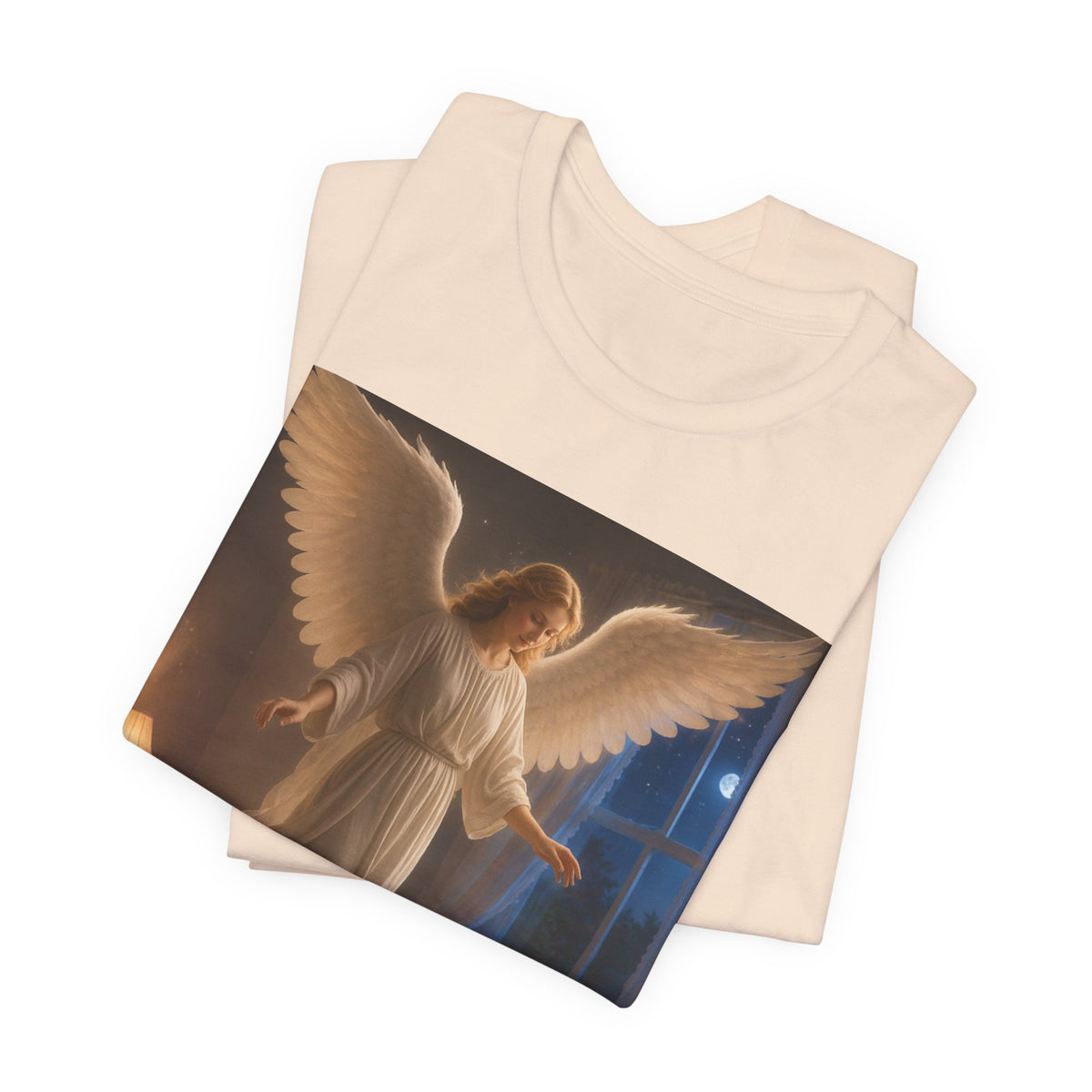 Guardian Angel T‑Shirt — Peaceful Night Prayer Tee for Kids & Parents