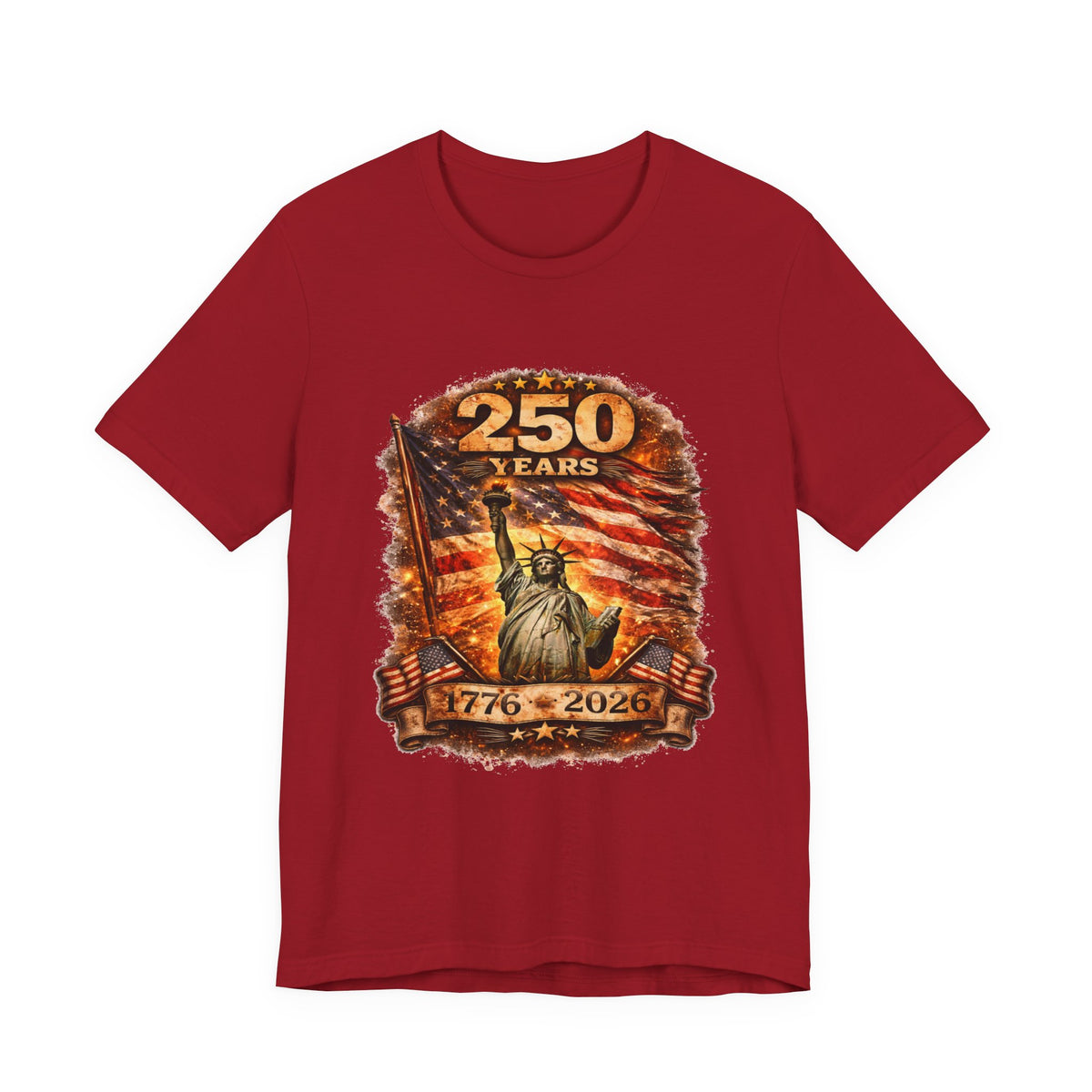 250 Years Statue of Liberty Tee — 1776–2026 Patriotic Anniversary Shirt