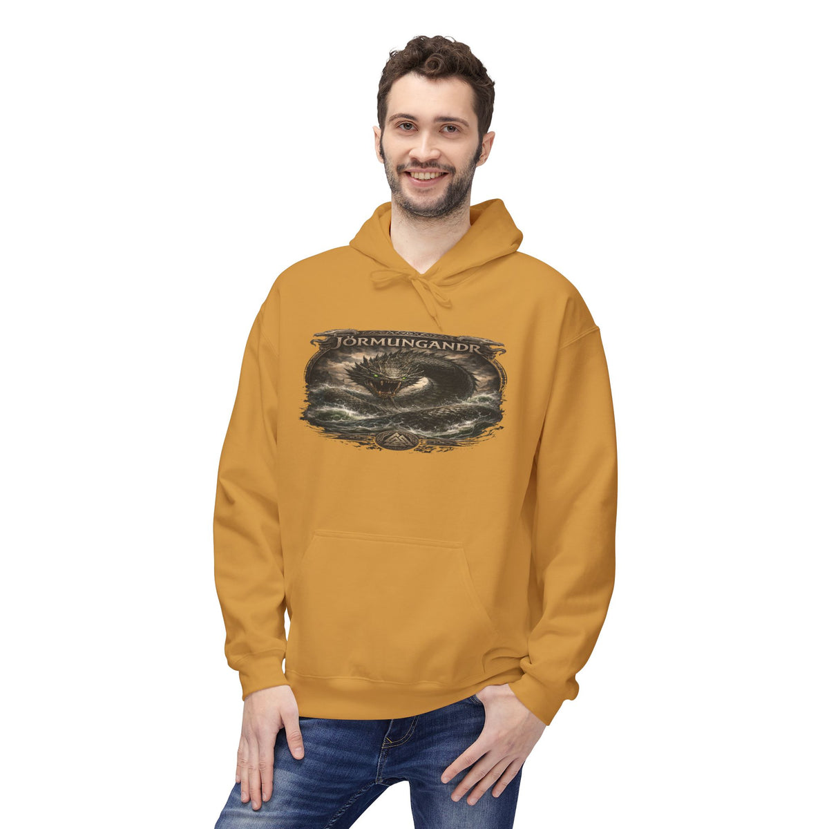Jörmungandr is the Midgard serpent Viking Hoodie —