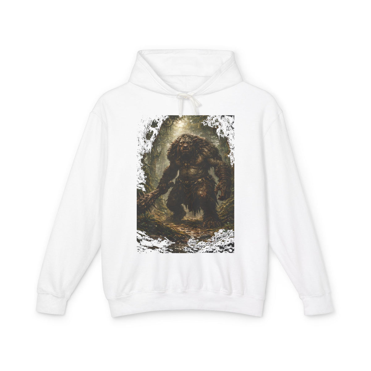 Cryptid Monster Hoodie – Vintage Forest Troll Graphic Sweatshirt