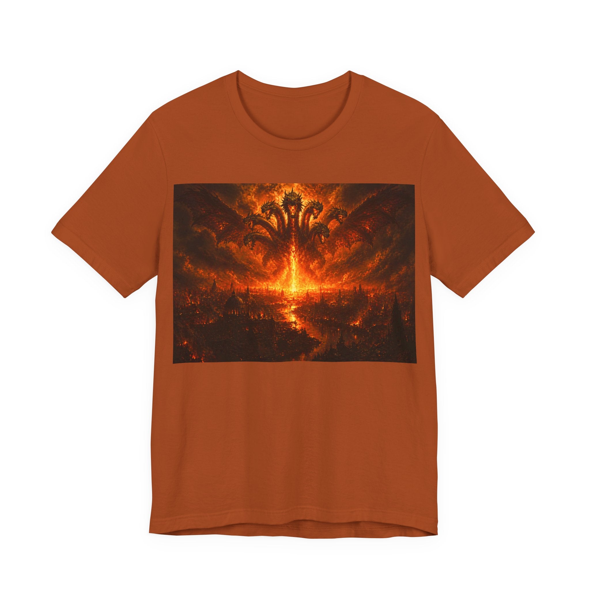 The seven headed dragon from the end of times T‑Shirt — Dark Graphic Tee