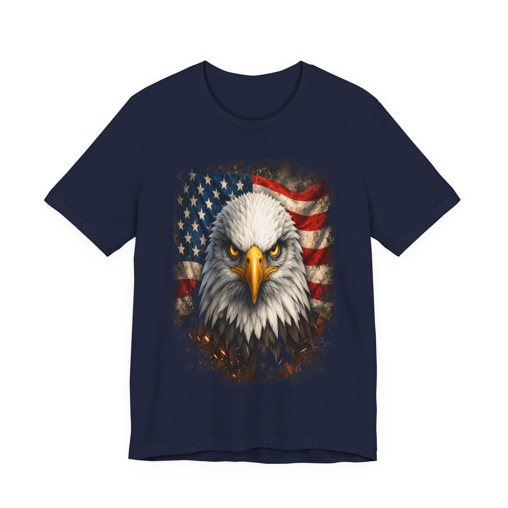 American Bald Eagle T‑Shirt — Patriotic Flag Graphic Tee