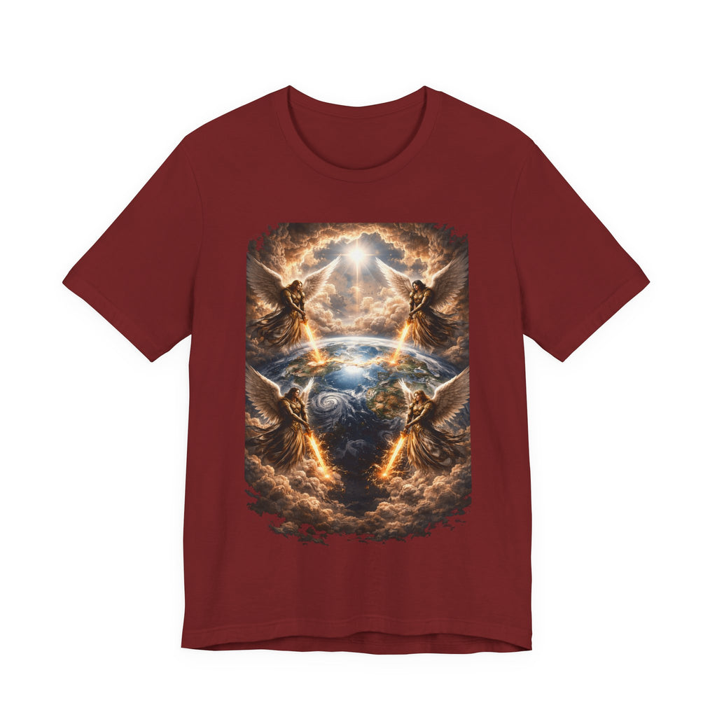 Revelation 7:1 T-Shirt — Heavenly Angel Wings Graphic Tee