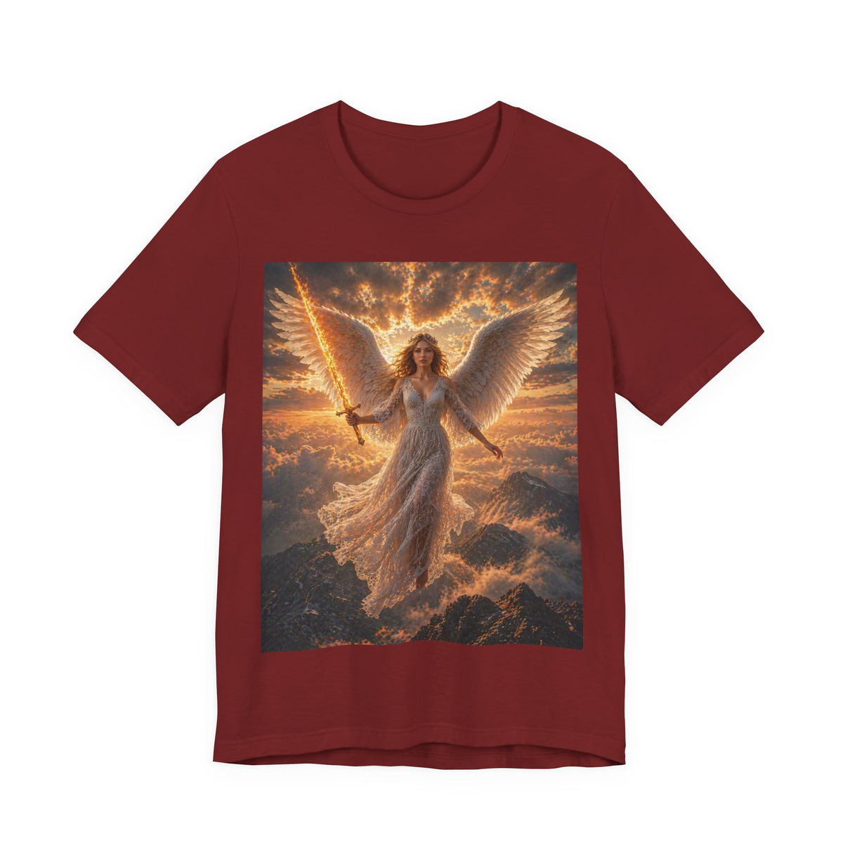 Angel Warrior Tee — Radiant Guardian Wings Graphic T-Shirt