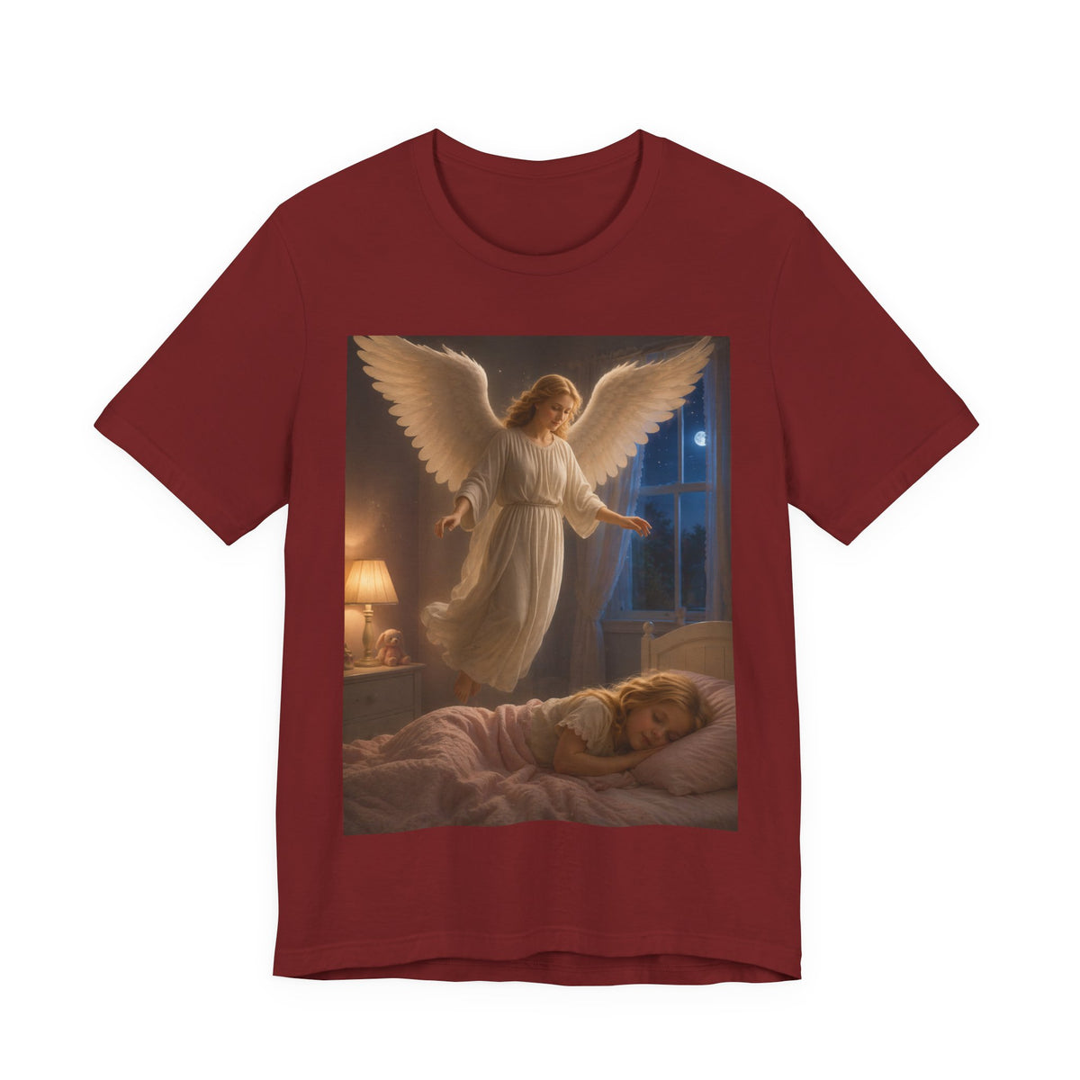 Guardian Angel T‑Shirt — Peaceful Night Prayer Tee for Kids & Parents